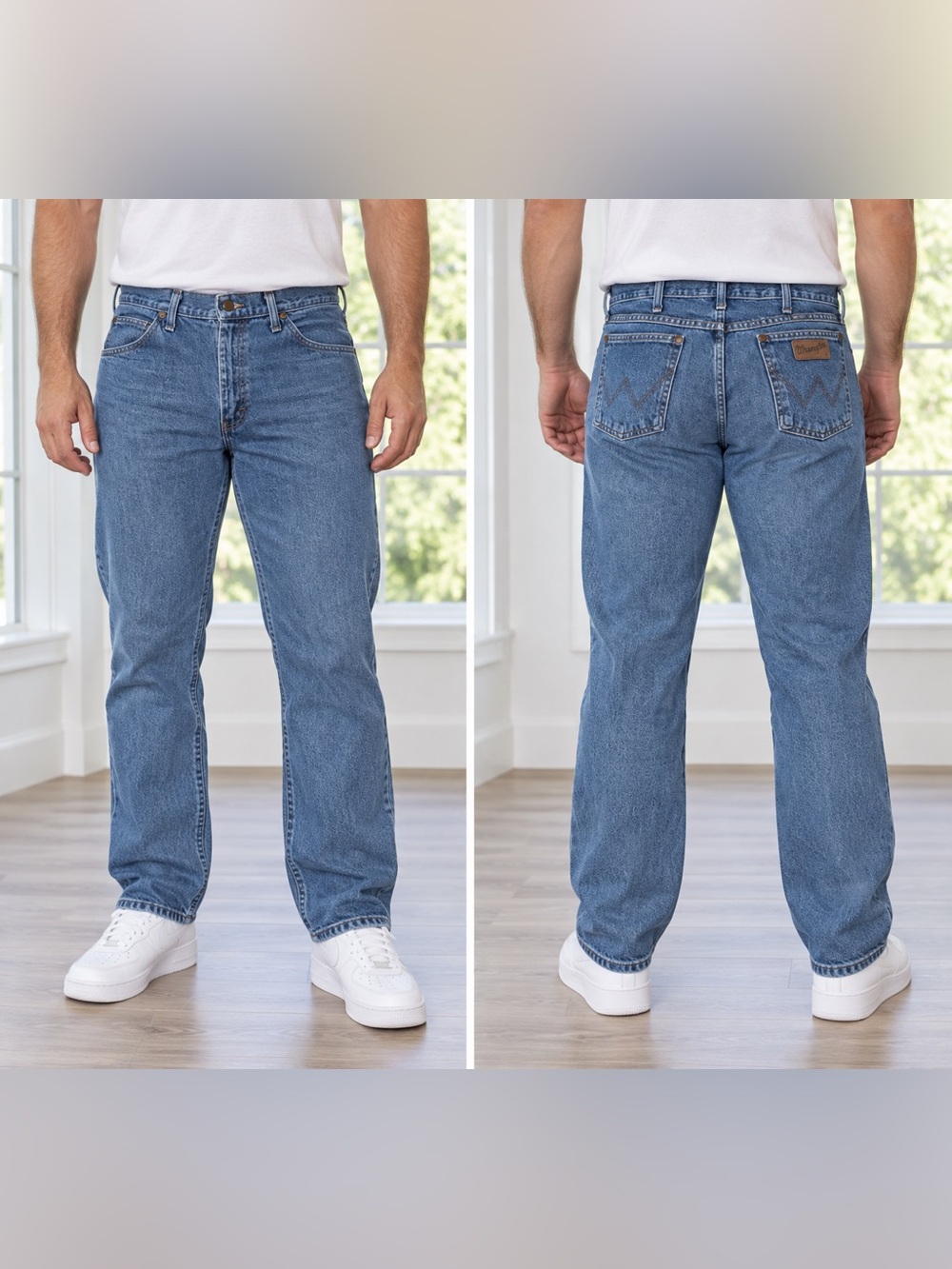Wrangler 47MWZ Men's Regular Fit Straight Jeans/Workwear/Ranchwear/38/34- GUC